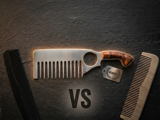 Best Beard Comb for Men: Stainless Steel vs. Plastic vs. Wood